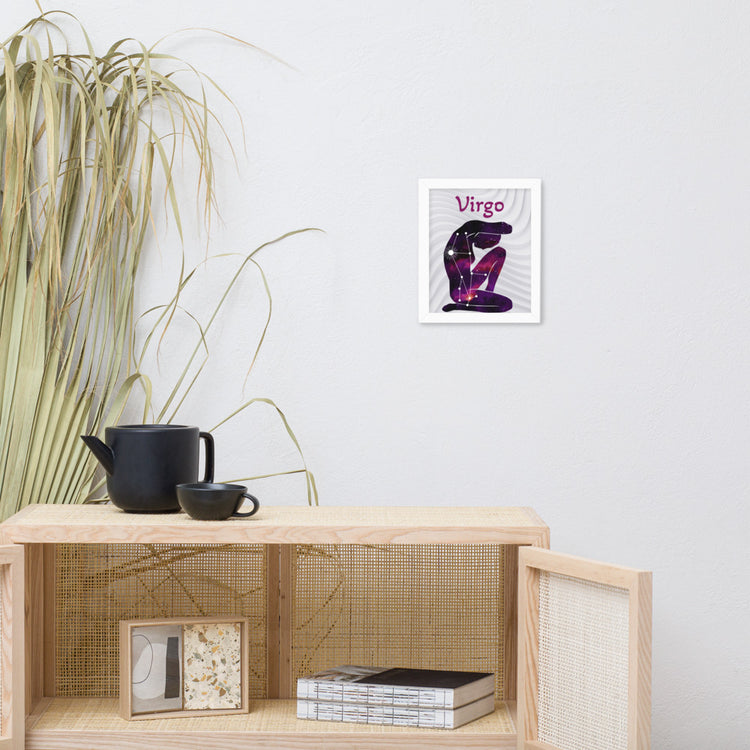 Zodiac Virgo Framed poster