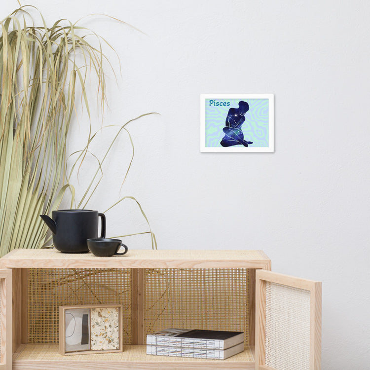 Zodiac Pisces Framed Poster
