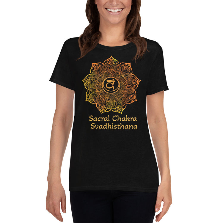 Sacral Chakra Mandala Women's Short Sleeve T-shirt