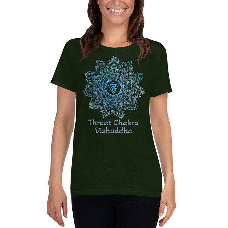 Throat Chakra Mandala Women's Short Sleeve T-shirt
