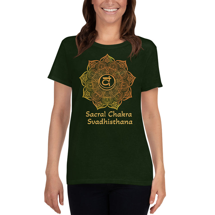 Sacral Chakra Mandala Women's Short Sleeve T-shirt