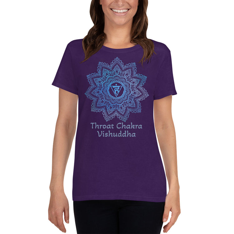 Throat Chakra Mandala Women's Short Sleeve T-shirt