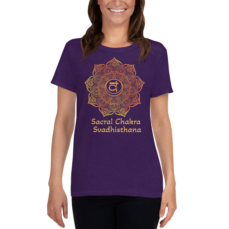 Sacral Chakra Mandala Women's Short Sleeve T-shirt