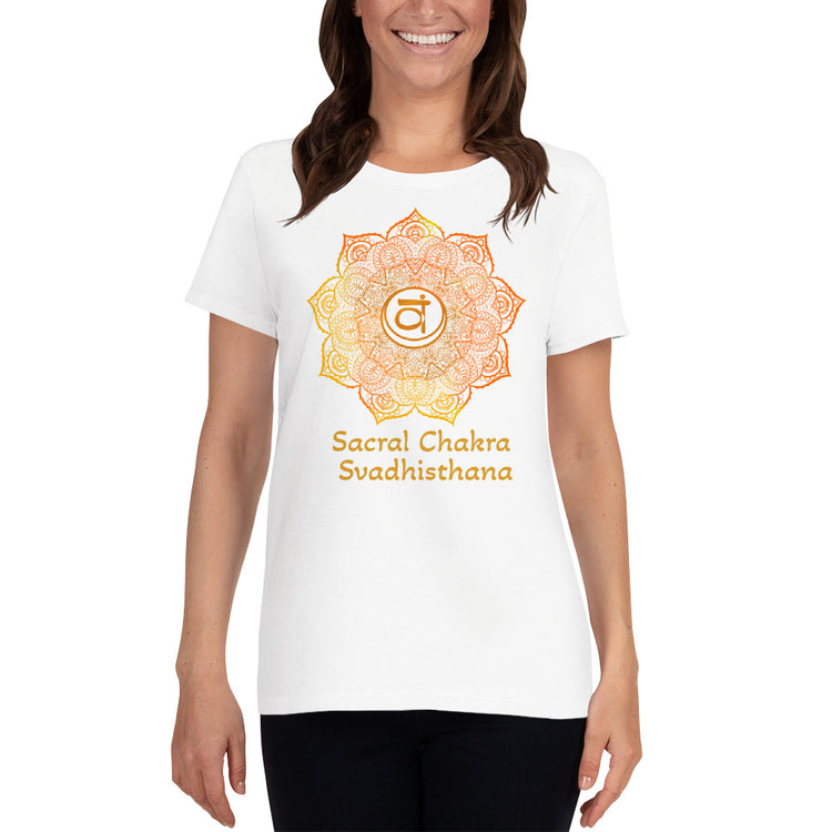 Sacral Chakra Mandala Women's Short Sleeve T-shirt