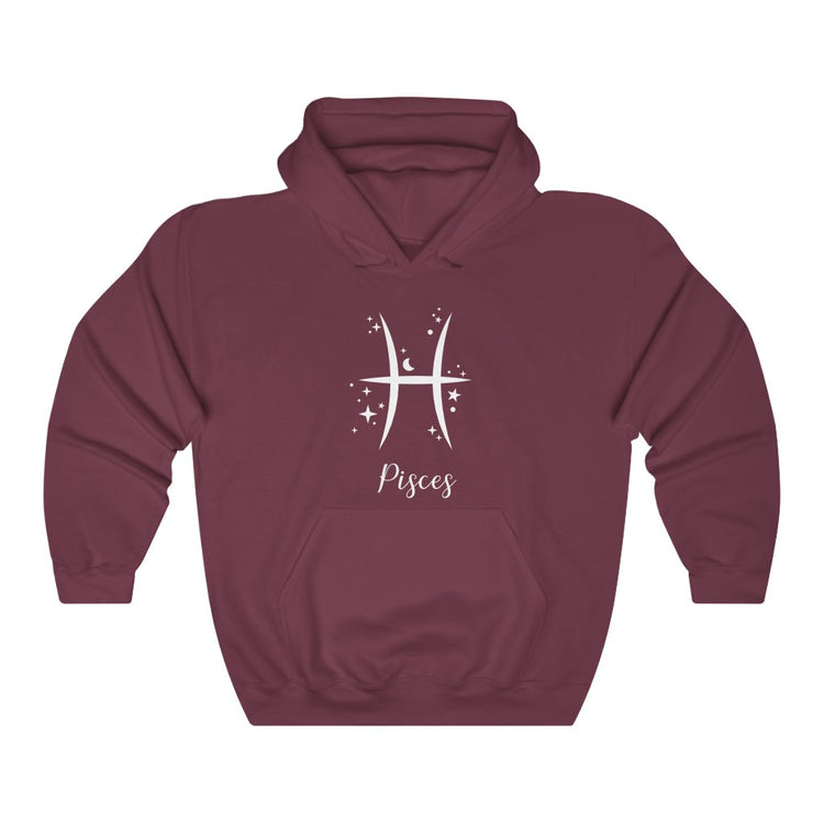 Pisces Symbol Hooded Sweatshirt