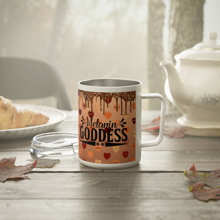 Melanin Goddess Insulated Coffee Mug, 10oz