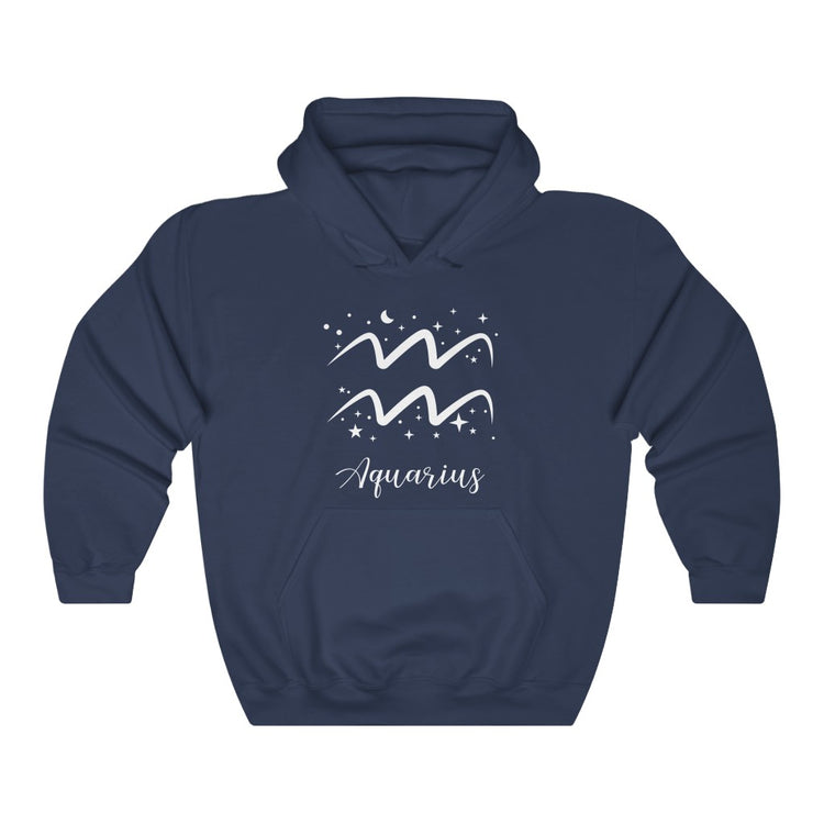 Aquarius Symbol Hooded Sweatshirt