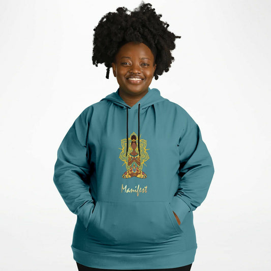 Yoga Pose Manifest-Plus Size Hoodie