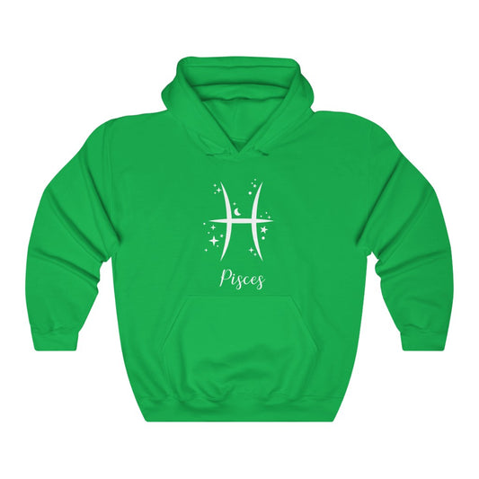 Pisces Symbol Hooded Sweatshirt