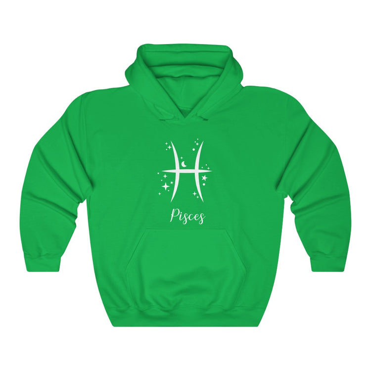 Pisces Symbol Hooded Sweatshirt