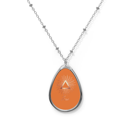 Element Fire Oval Necklace