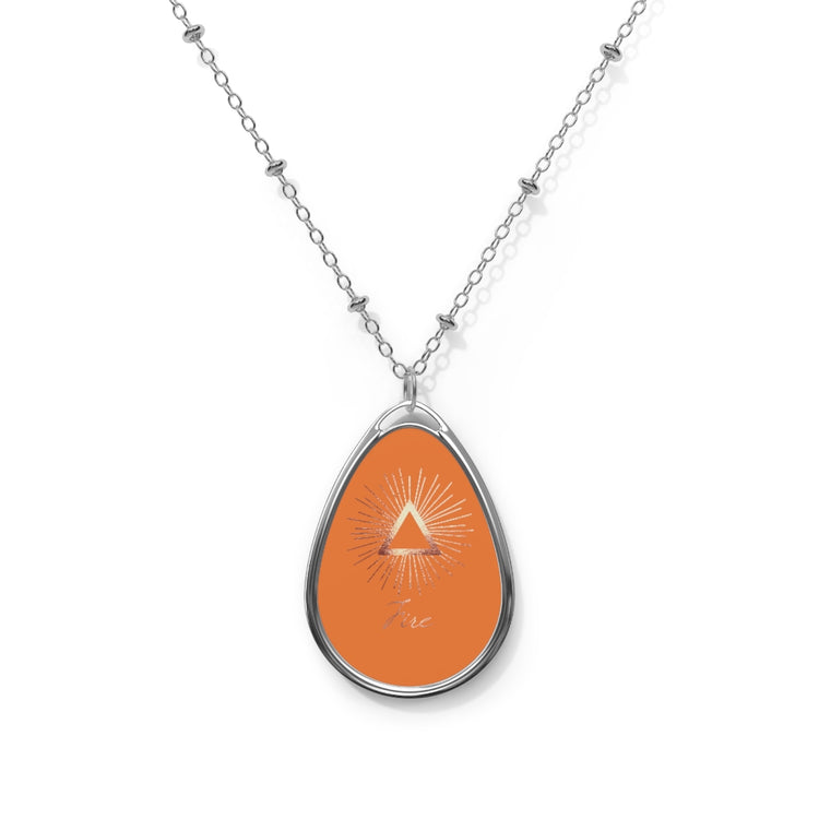 Element Fire Oval Necklace