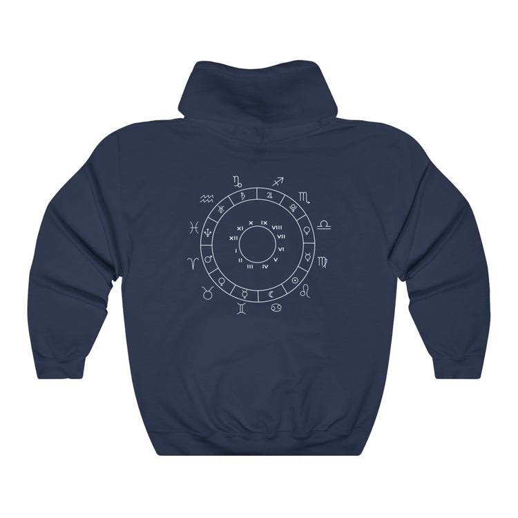 Pisces Symbol Hooded Sweatshirt