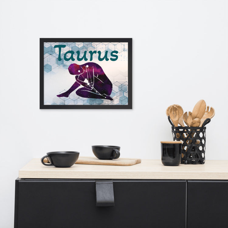 Zodiac Taurus Framed Poster