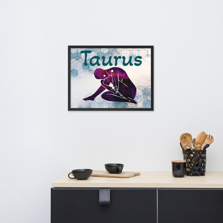 Zodiac Taurus Framed Poster