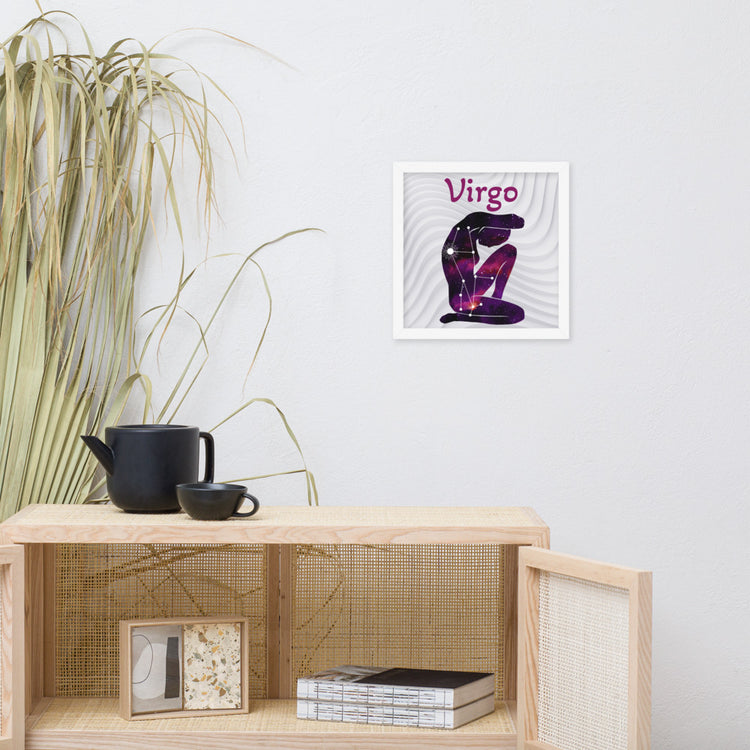 Zodiac Virgo Framed poster