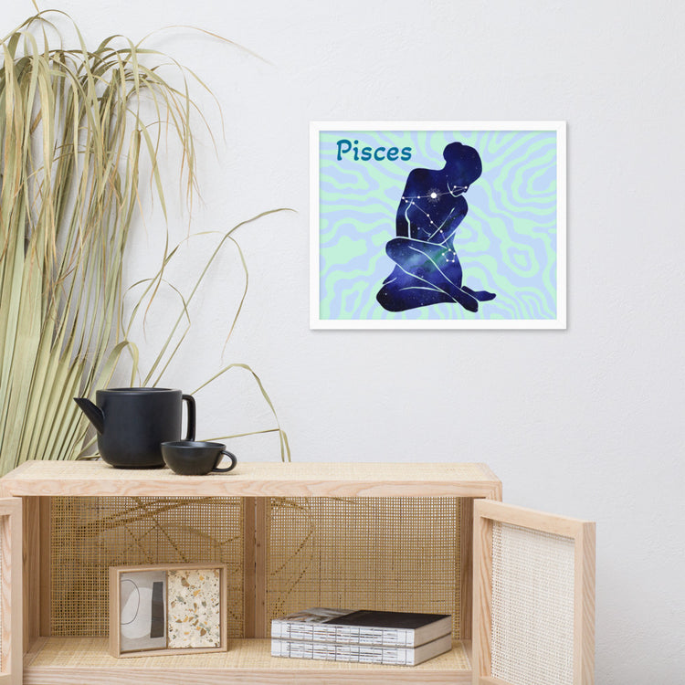 Zodiac Pisces Framed Poster