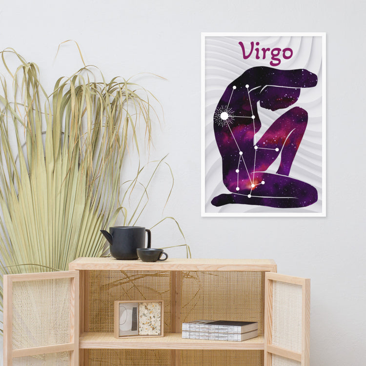 Zodiac Virgo Framed poster