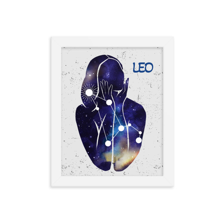 Zodiac Leo Framed poster