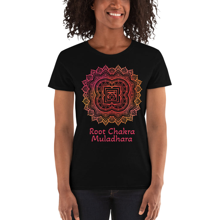 Root Chakra Mandala short sleeve t-shirt