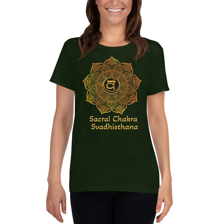 Sacral Chakra Mandala Women's Short Sleeve T-shirt