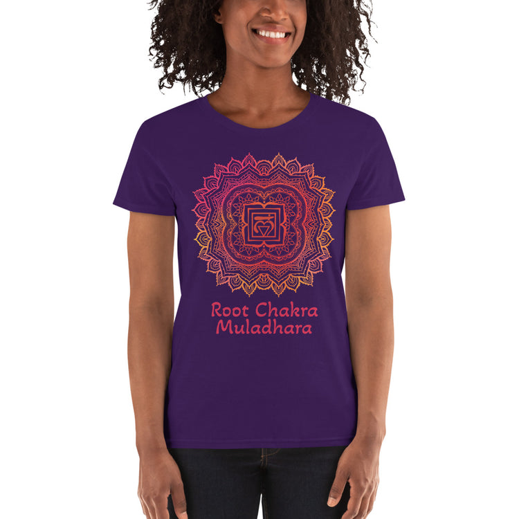 Root Chakra Mandala short sleeve t-shirt