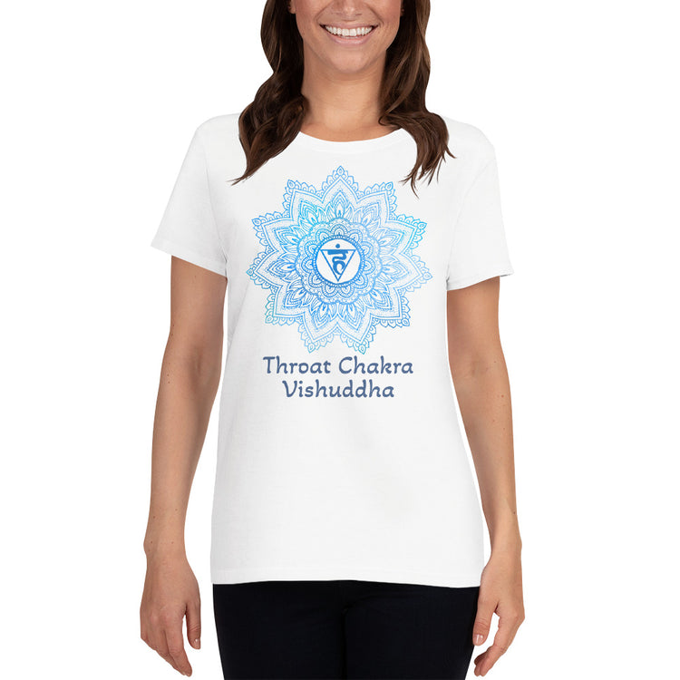 Throat Chakra Mandala Women's Short Sleeve T-shirt